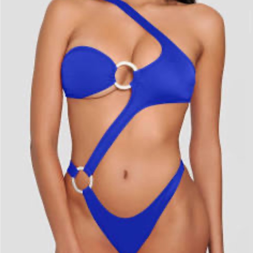 Turquoise STRAPPY CUT OUT ONE PIECE - BRAND NEW!